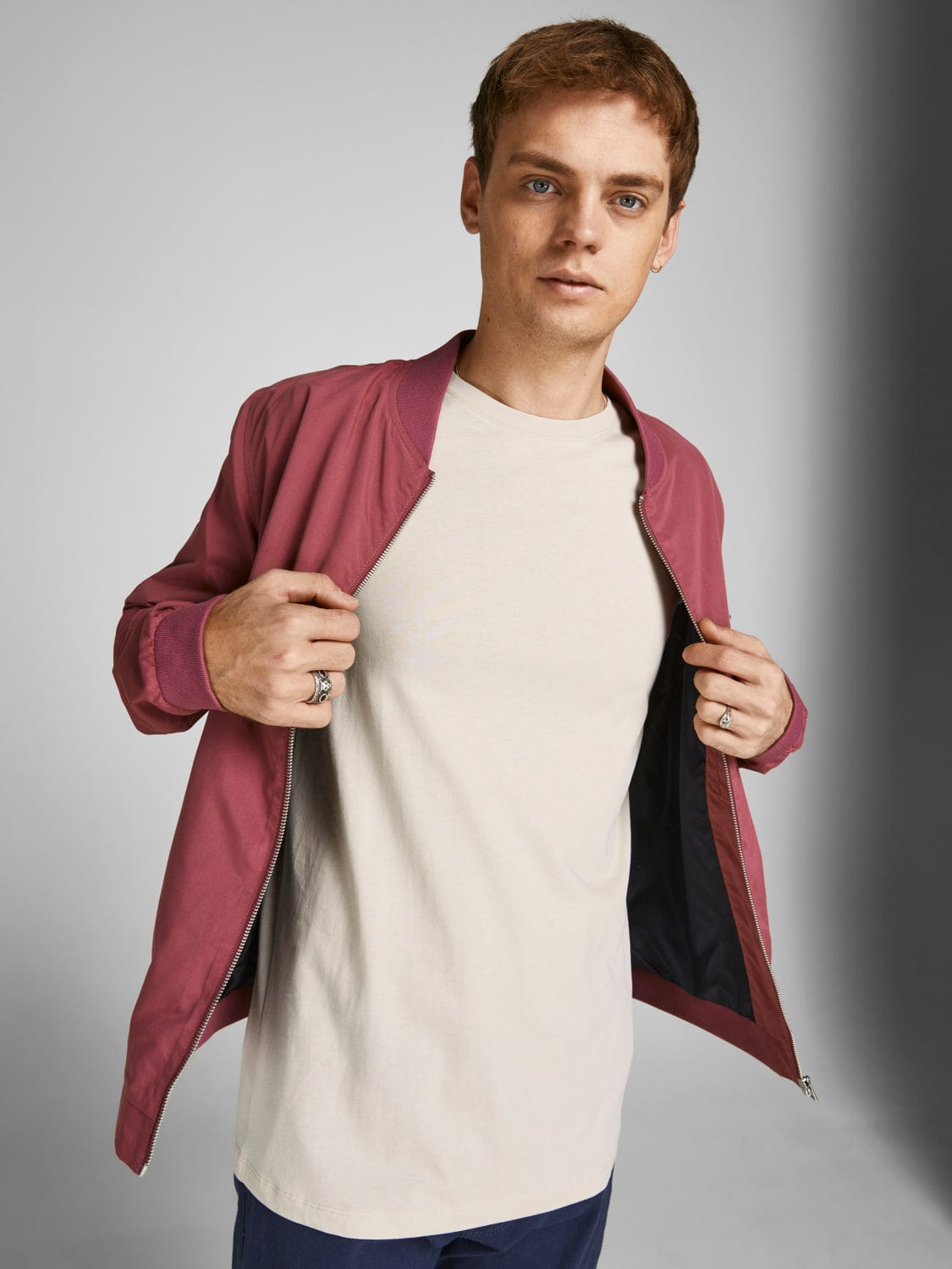 Camiseta de manga corta beige - JJEORGANIC BASIC TEE SS O-NECK NOOS